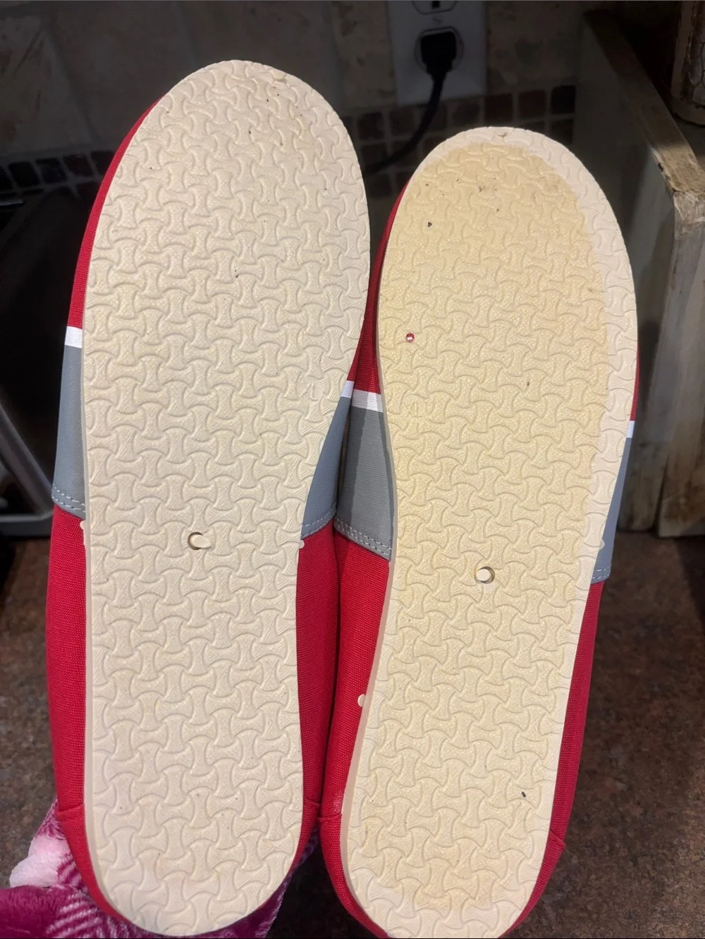 Ohio State Canvas Slip-On Loafers with Gray and White Accents